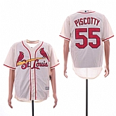 Cardinals 55 Stephen Piscotty Cream Cool Base Jersey Sguo,baseball caps,new era cap wholesale,wholesale hats